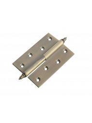 Петля латунная разъёмная  с короной MB 100X70X3 AB L C Цвет - Античная бронза