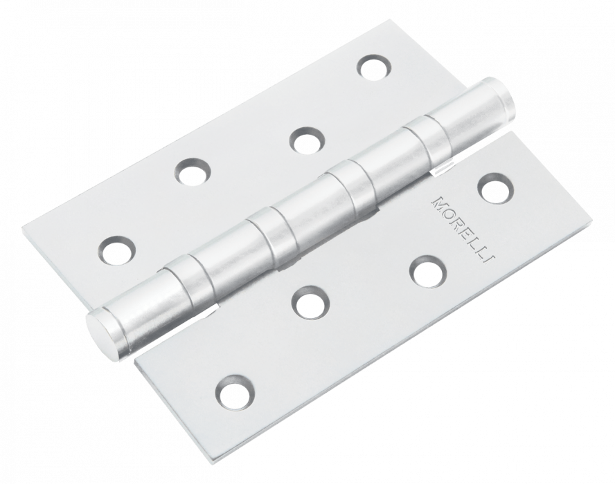 Петля стальная универсальная MS 100X70X2.5-4BB W Цвет - белый Петля стальная универсальная MS 100X70X2.5-4BB W Цвет - белый