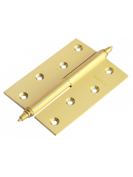 Петля латунная разъёмная  с короной MB 100X70X3 SG L C Цвет - Матовое золото